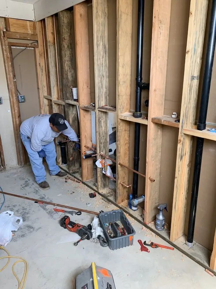 Commercial rough-in plumbing for Gas Line Repair in Oak Shade